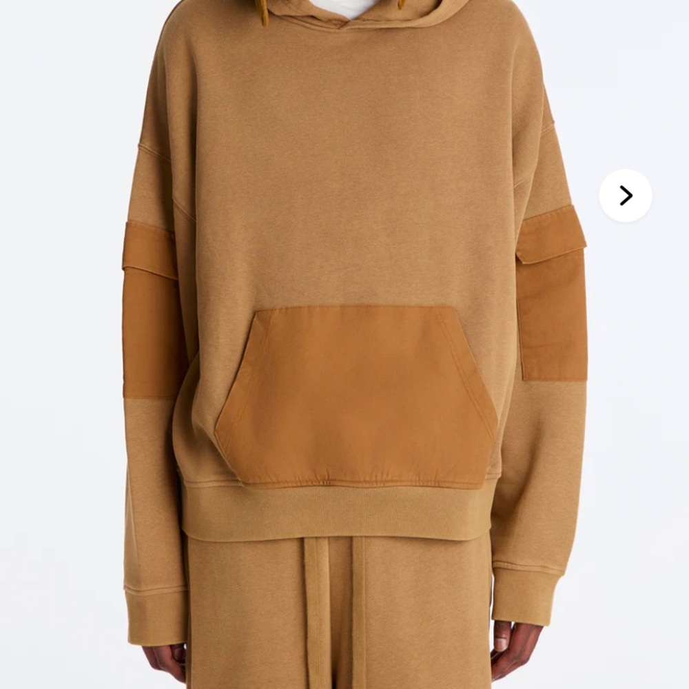 Fashion Nova Men's Camel Oversized Hoodie
